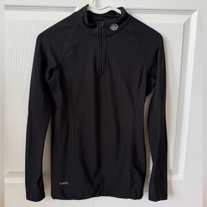 Skins A200 Women's Thermal Compression Long Sleeve quarter‎ zip black